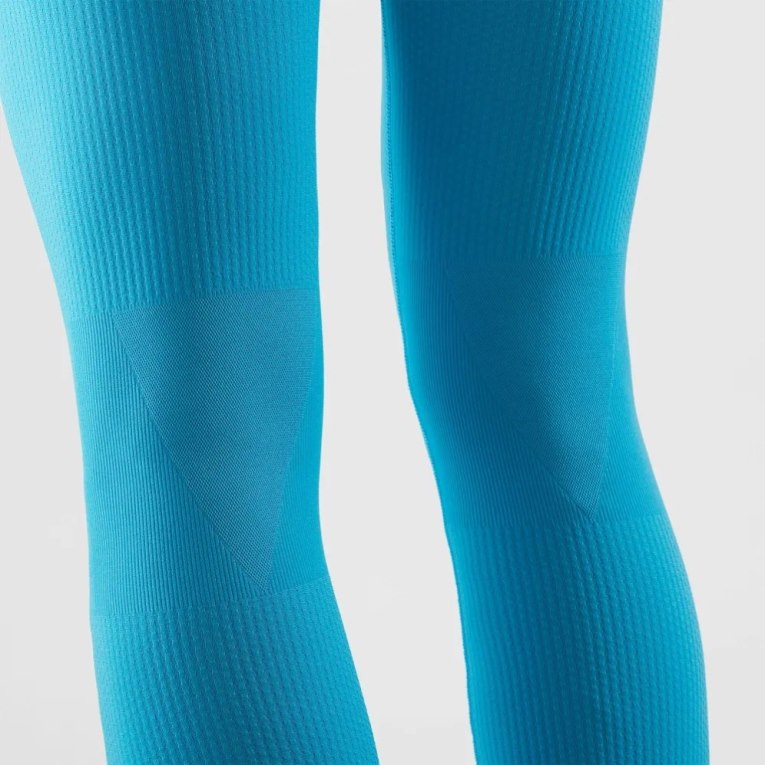 Turquoise Salomon Essential Seamless Men's Running Tights | PH 80142I